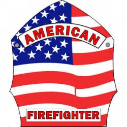 American Firefighter Shield - Vinyl Sticker