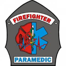 Firefighter Paramedic Shield - Vinyl Sticker