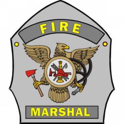 Fire Marshal Shield - Vinyl Sticker