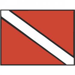 Dive Flag - Decal