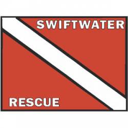 Swiftwater Rescue Flag - Decal