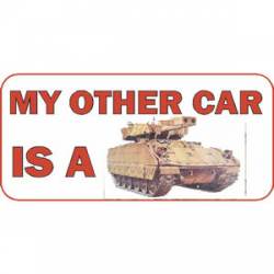 My Other Car Is A Brown Tank - Vinyl Sticker
