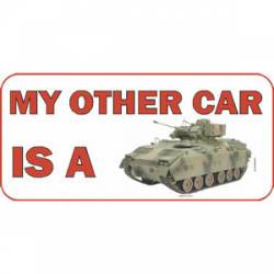 My Other Car Is A Camo Tank - Vinyl Sticker