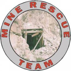 Mine Rescue Team - Vinyl Sticker