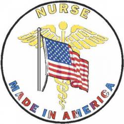 Nurse Made In America - Decal
