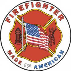 Firefighter Made In America - Decal