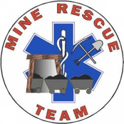 Mine Rescue Team - Decal