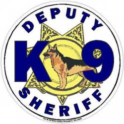 7 Point Deputy Sheriff K-9 - Decal