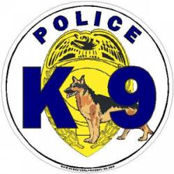 Police K-9 Badge - Decal
