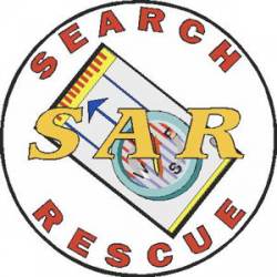 Search & Rescue Compass - Decal