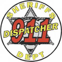 6 Point Sheriffs Department 911 Dispatcher - Decal
