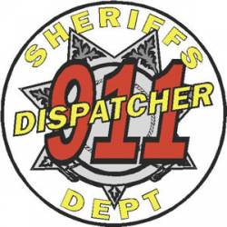 7 Point Sheriffs Department 911 Dispatcher - Sticker