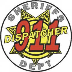 7 Point Sheriffs Department 911 Dispatcher - Decal