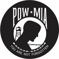 POW MIA - Helmet Decal