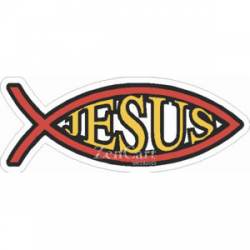 Ichthys Religious Fish Jesus - Sticker