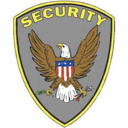 American Eagle Security Badge - Vinyl Sticker