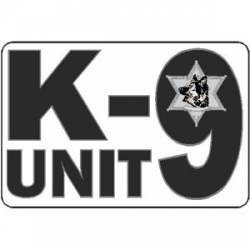 6 Point Sheriff Badge K-9 Unit - Decal