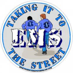 EMS Taking It To The Streets - Decal
