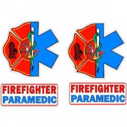 Firefighter Paramedic - Helmet Decal Pair