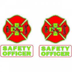 Firefighter Safety Officer - Helmet Decal Pair