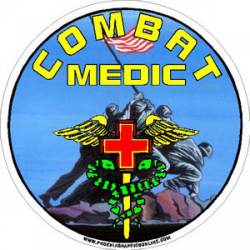 Round Combat Medic - Decal