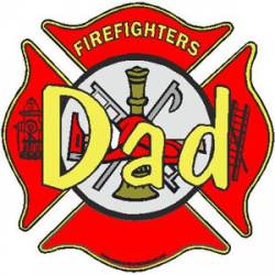 Firefighter's Dad - Decal