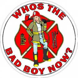 Whos The Bad Boy Now? - Decal