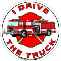 I Drive The Firetruck - Decal