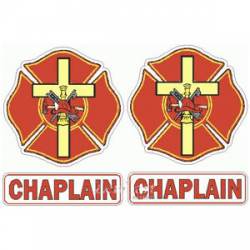 Fire Chaplain - Helmet Decal Pair