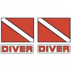 Diver - Helmet Decal Pair