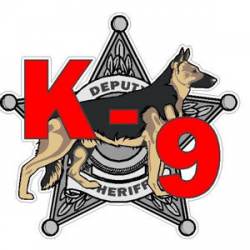 5 Point Sheriff Badge K-9 - Decal