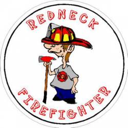 Redneck Firefighter - Decal