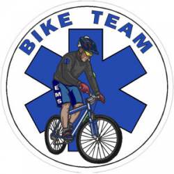 EMS Star Of Life Bike Team - Decal