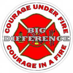 Courage Under Fire Courage In A Fire - Decal