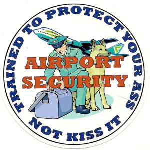 Airport Security Trained To Protect Decal