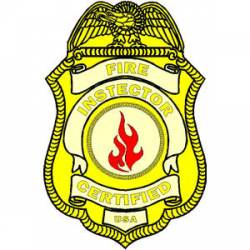 Certified Fire Investigator Badge - Decal