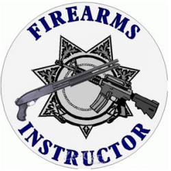 Firearms Instructor 6 Point Sherriff - Sticker