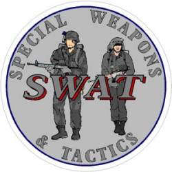 Swat Special Weapons & Tactics Team - Vinyl Sticker