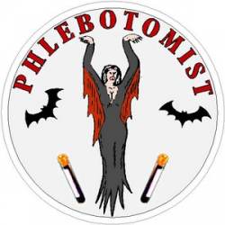 Phlebotomist Witch - Vinyl Sticker