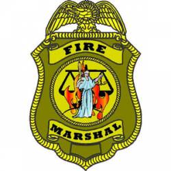 Fire Marshal Badge - Decal