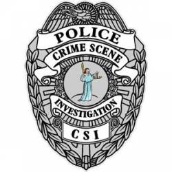 Crime Scene Investigation Badge - Decal