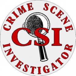 Crime Scene Investigator CSI - Decal