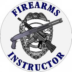 Firearms Instructor Police Officer - Decal