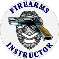 Firearms Instructor Police Officer - Sticker
