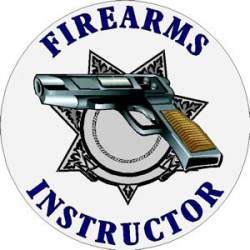 Firearms Instructor 6 Point Sherriff - Decal