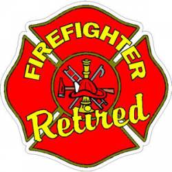 Firefighter Retired - Decal