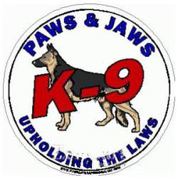 Paws & Jaws Upholding The Laws - Decal