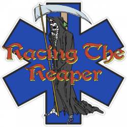 Racing The Reaper Star Of Life - Sticker