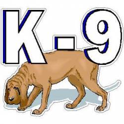 K-9 Canine Bloodhound - Decal