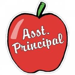 Asst Principal Apple - Vinyl Sticker